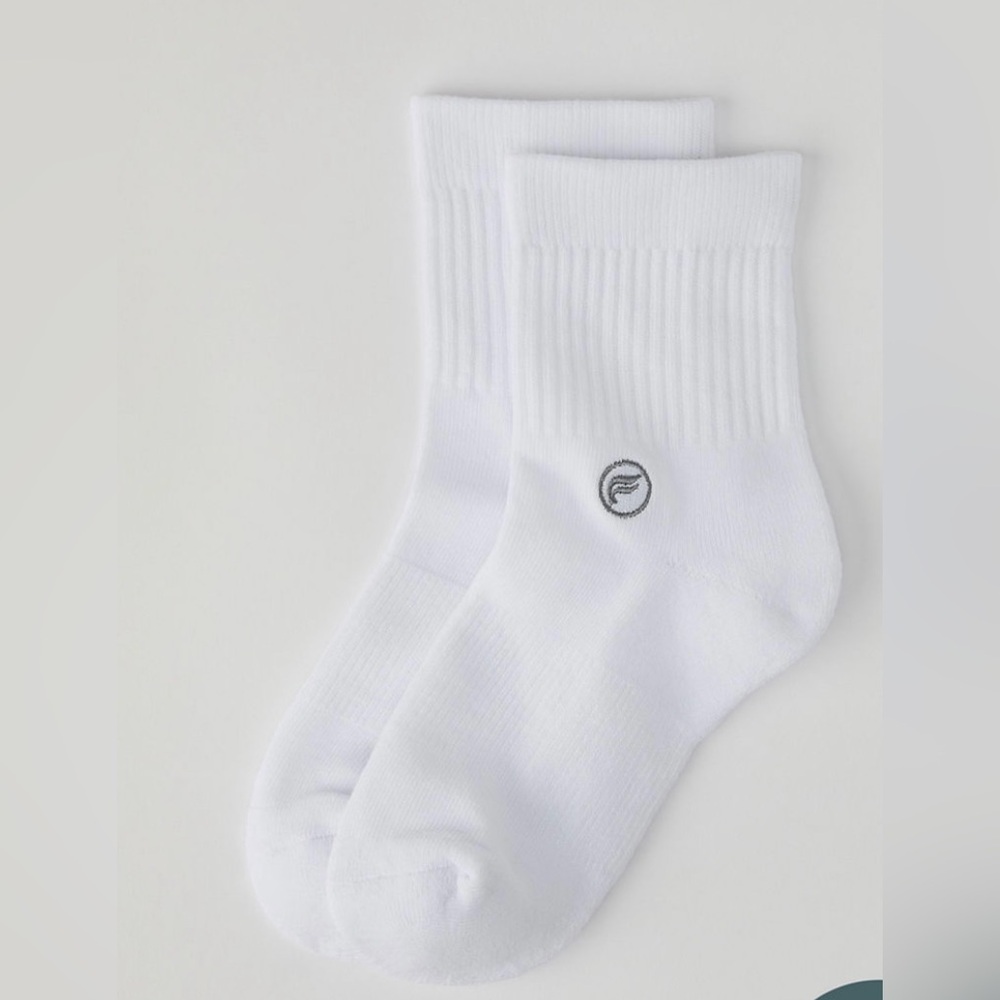 NWT Fabletics The Everyday Quarter Crew Sock
